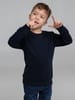Свитшот детский Toima Kids, темно-синий с логотипом