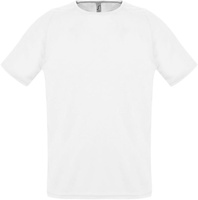 Футболка унисекс Sporty 140, белая с логотипом