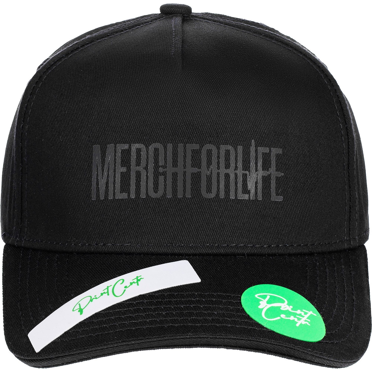 Наклейка тканевая Lunga Round, M, зеленый неон с логотипом