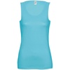 Майка женская Jane 150, бирюзовая с логотипом