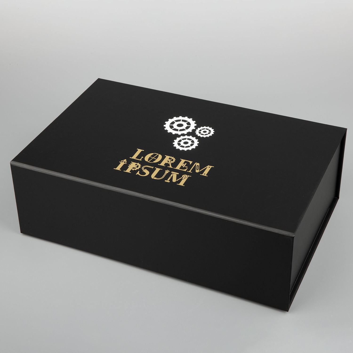 Коробка складная Formeza, M, черная с логотипом