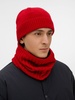 Шапка ComFleece, красная с логотипом