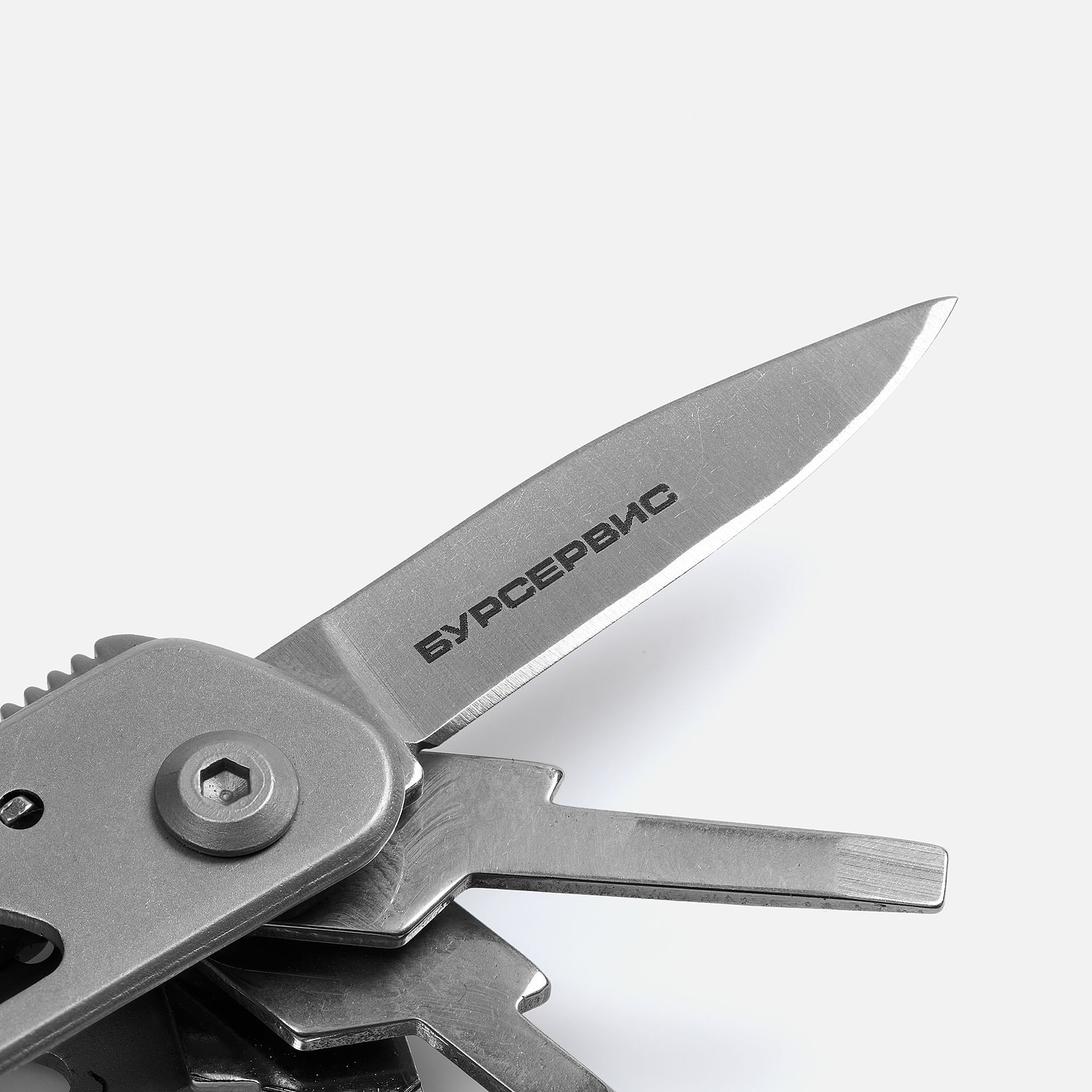 Мультитул Ganzo G104S, серебристый с логотипом