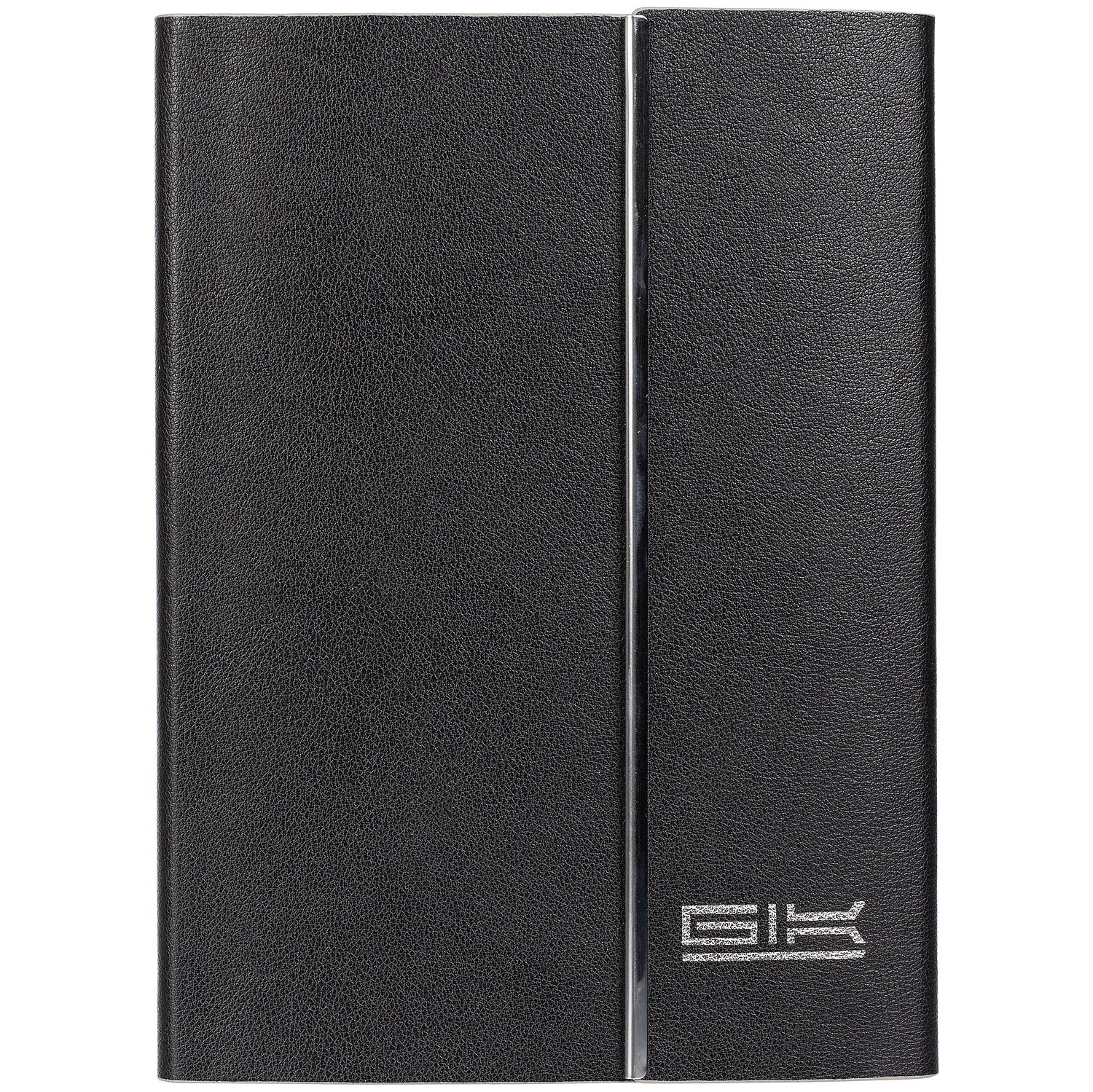 Ежедневник Petrus Flap, недатированный, черный с логотипом
