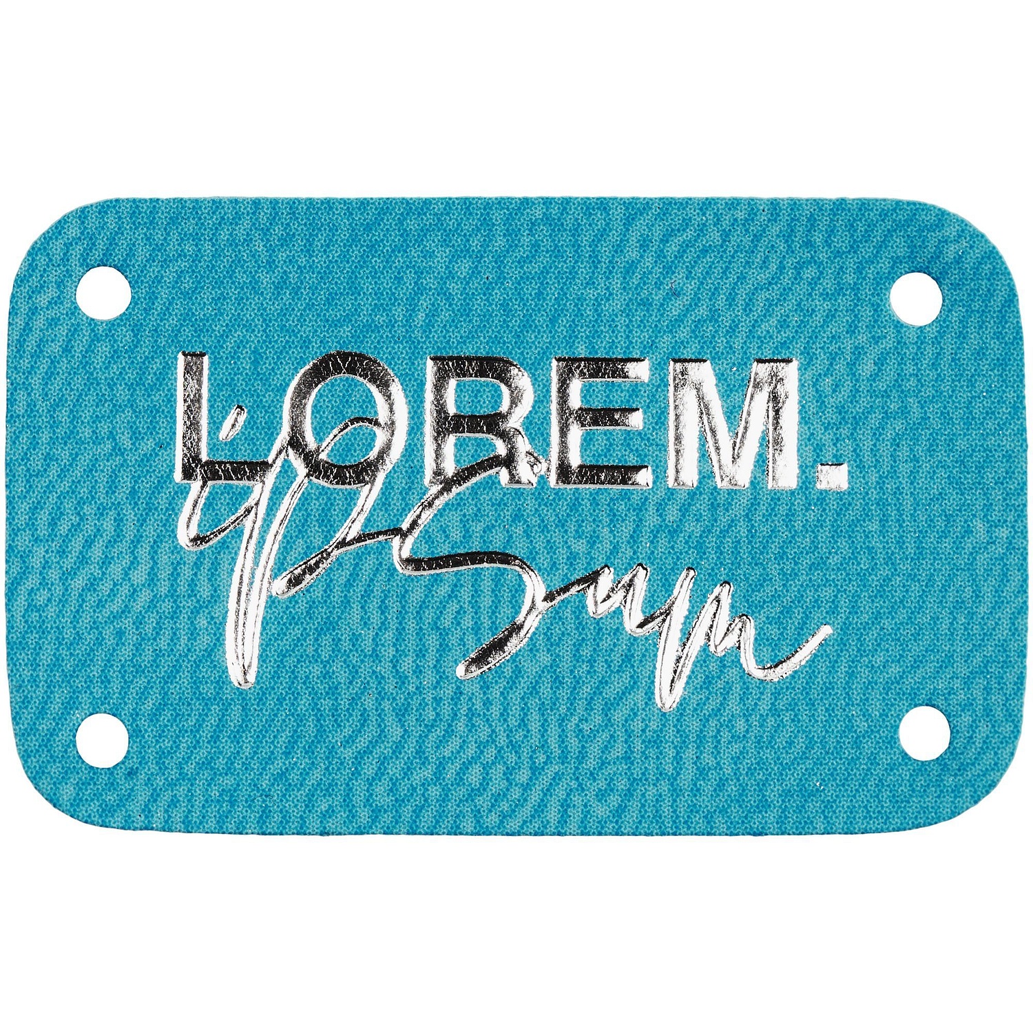 Лейбл Eta Latte, S, бирюзовый с логотипом