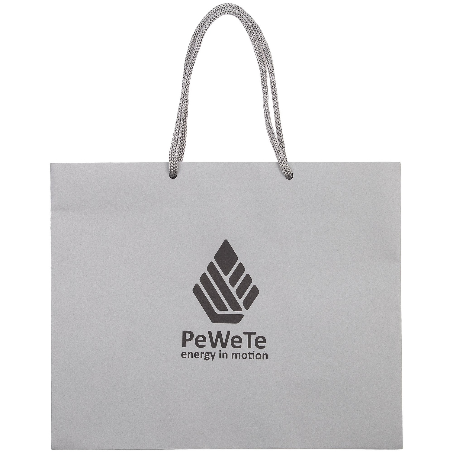 Пакет бумажный Porta L, серый