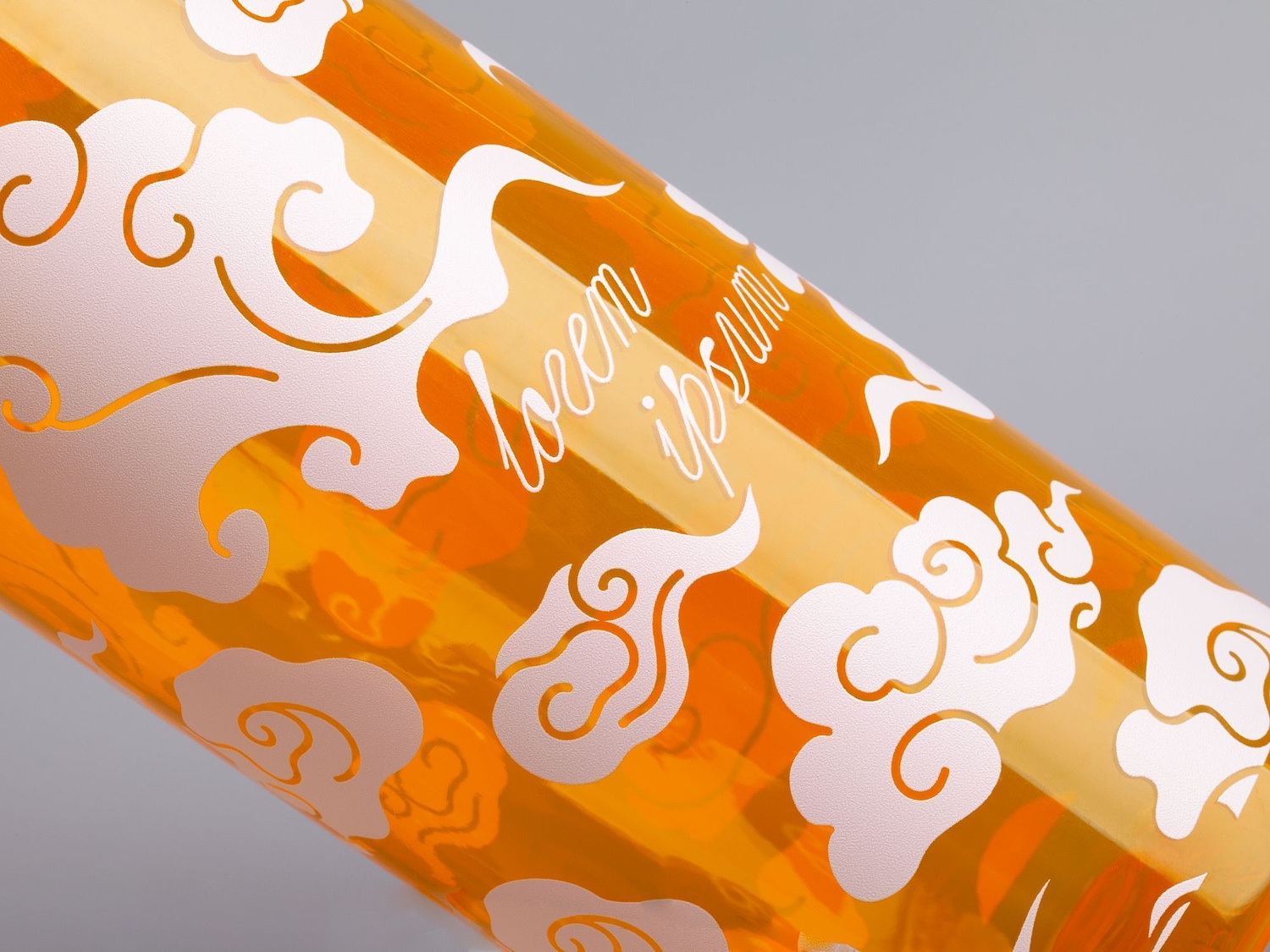 Бутылка для воды Plaske, оранжевая с логотипом