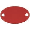 Шильдик металлический Alfa Oval, красный с логотипом