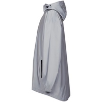 Парка Manifest из светоотражающей ткани, серая с логотипом