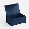 Коробка LumiBox, синяя (noble) с логотипом