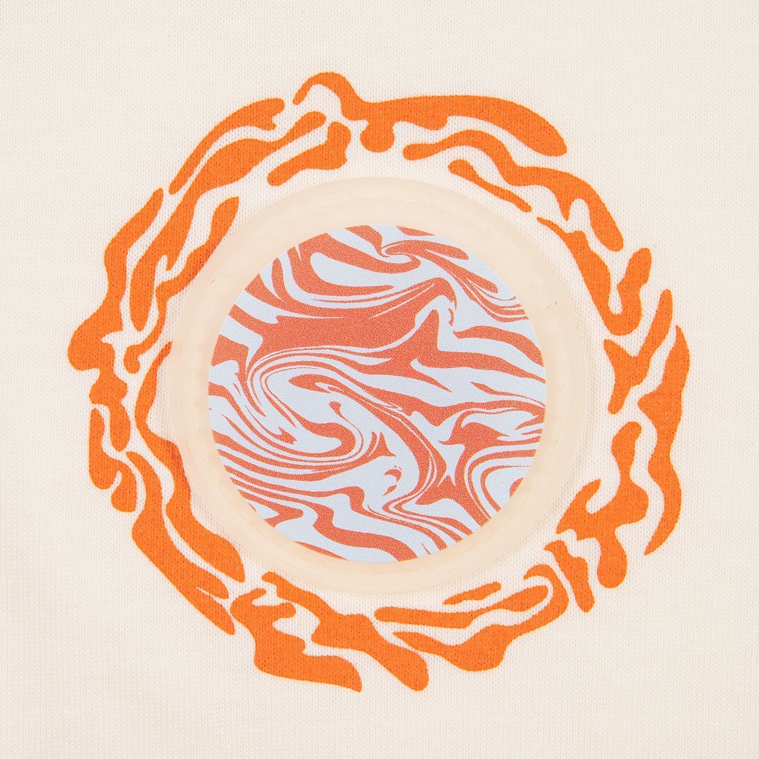 Футболка унисекс оверсайз T1, молочно-белая с логотипом