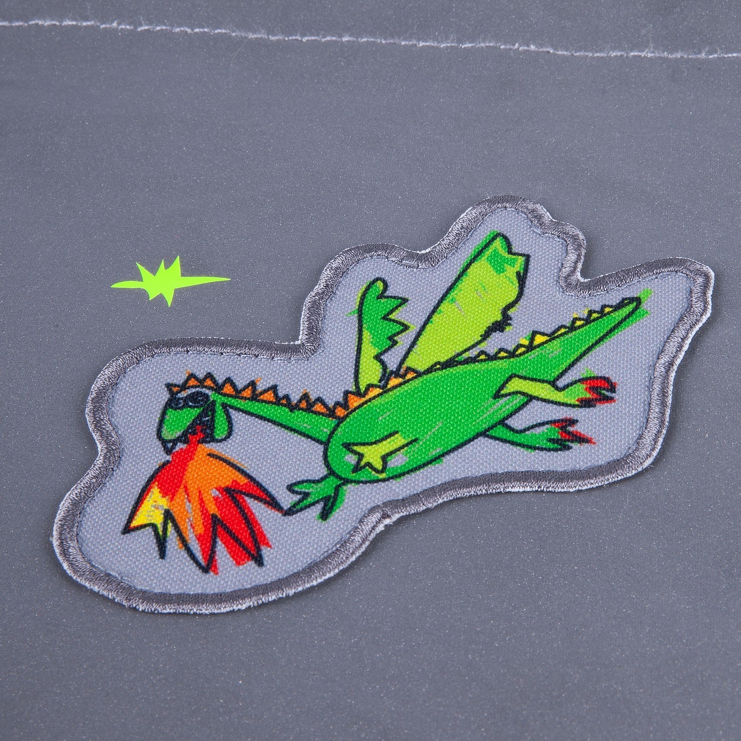 Детский рюкзак-мешок Manifest из светоотражающей ткани, серый