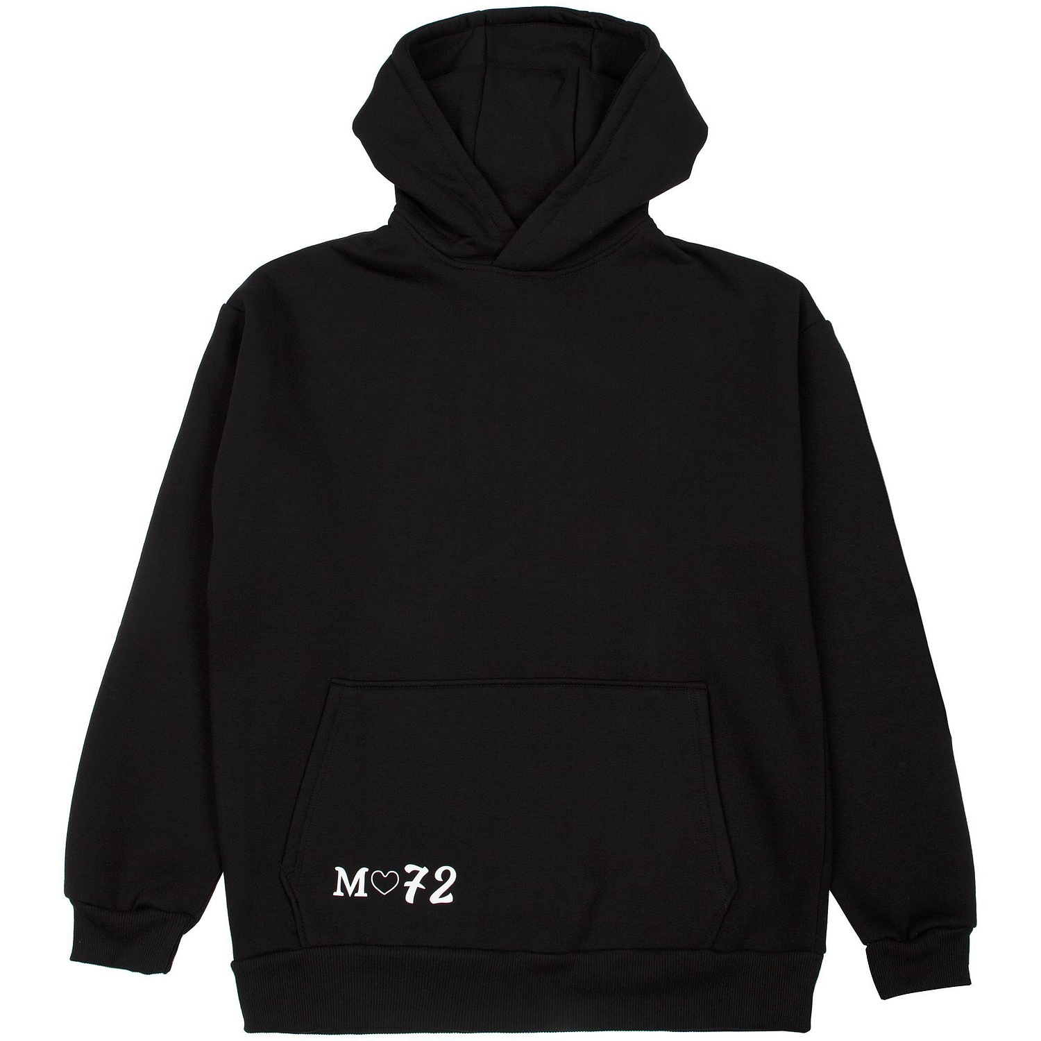 Худи унисекс оверсайз Full Swing, черное с логотипом