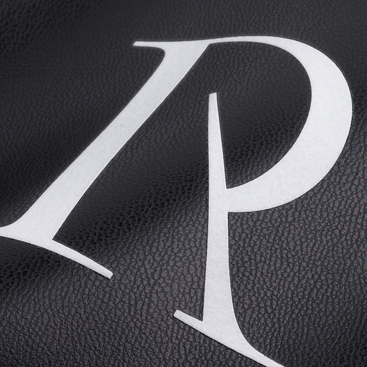 Бомбер из искусственной кожи Univer, серый с логотипом