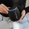 Водонепроницаемая колонка с подсветкой CityWave Pro, черная с логотипом