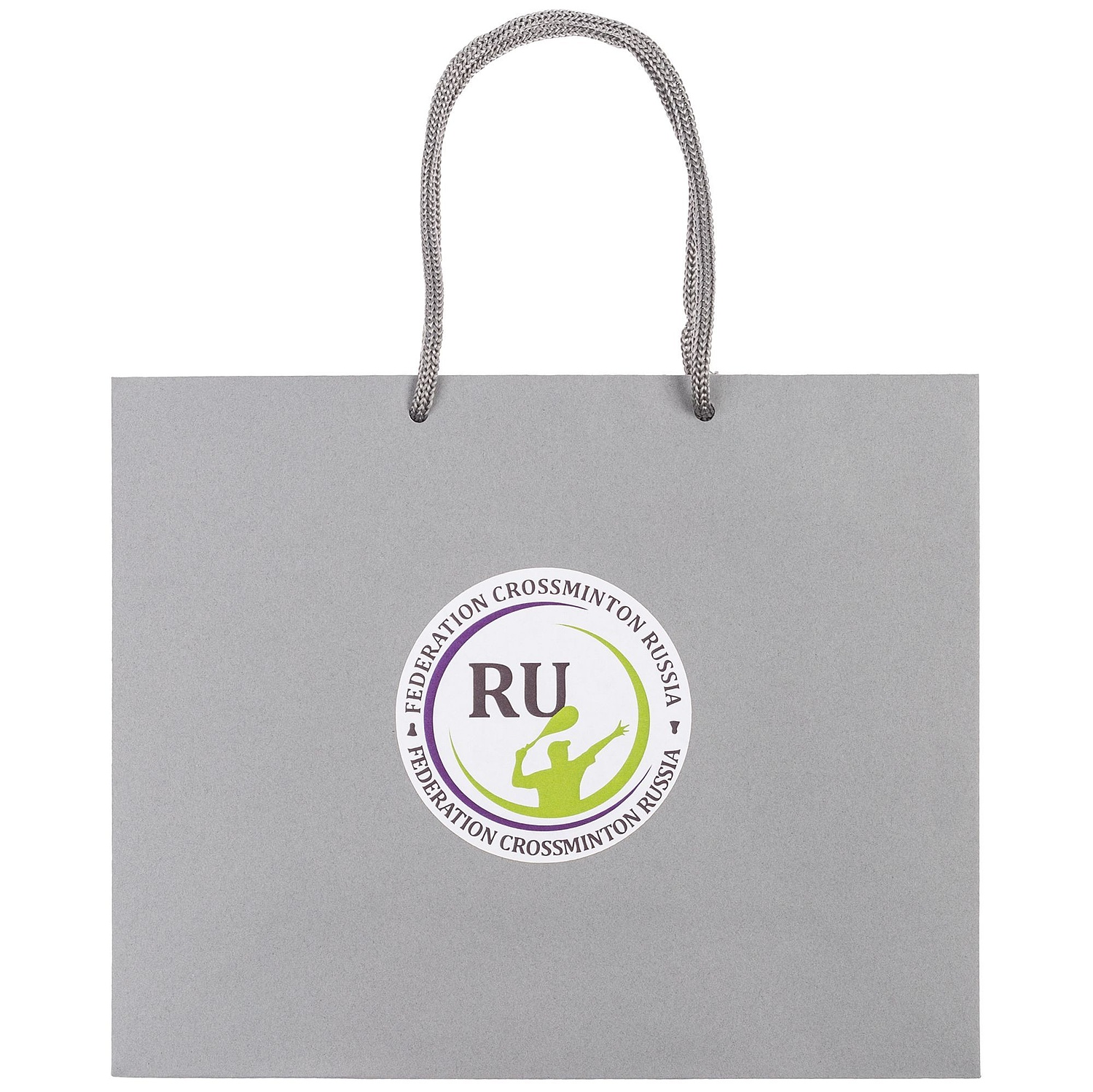 Пакет бумажный Porta S, горизонтальный, темно-синий с логотипом