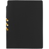 Ежедневник Flexpen Black, недатированный, черный с желтым с логотипом
