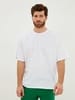 Футболка Oversize Premium, белая с логотипом