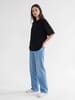 Футболка Oversize Premium 210, черная с логотипом