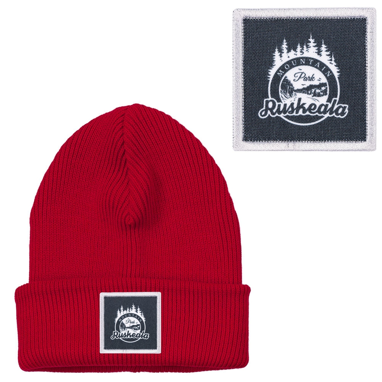 Шапка Life Explorer, красная (алая) с логотипом