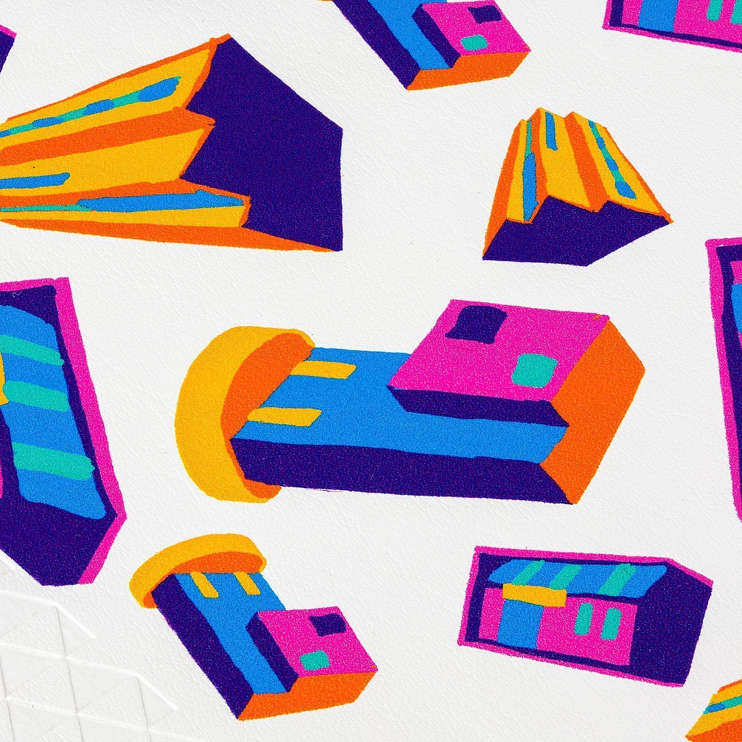 Ежедневник Prizma, недатированный, белый с логотипом