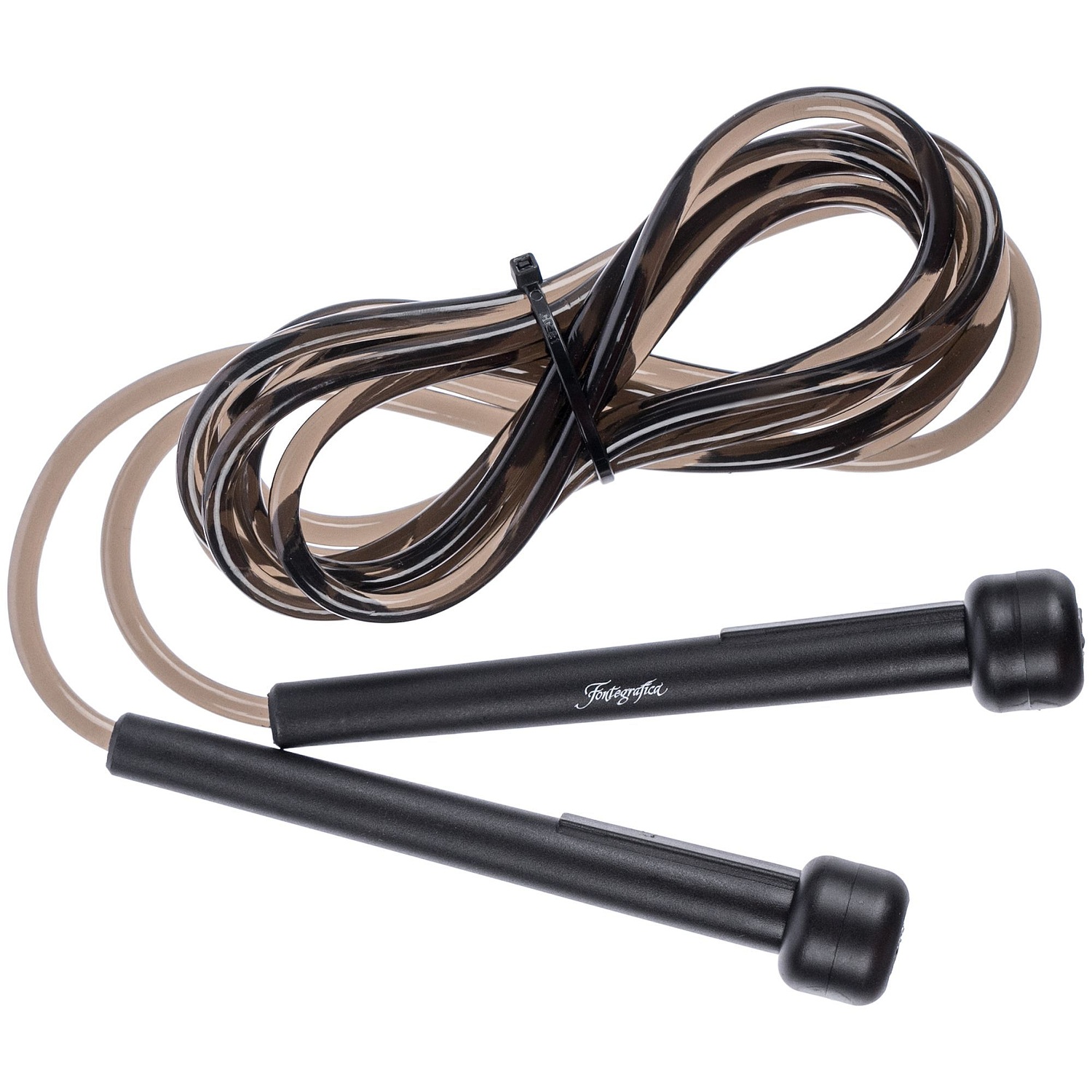 Скакалка Hopper, черная с логотипом