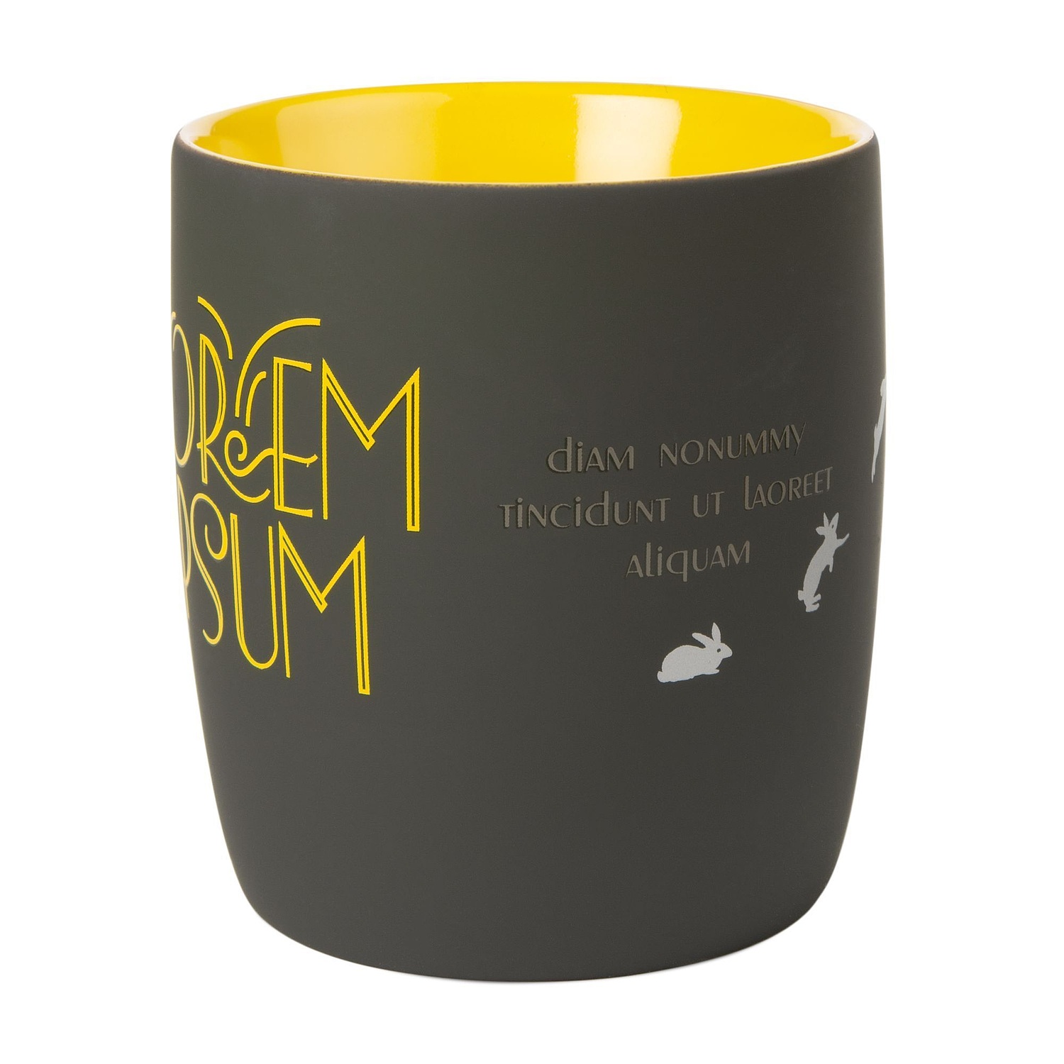 Кружка Surprise Touch с покрытием софт-тач, желтая с логотипом