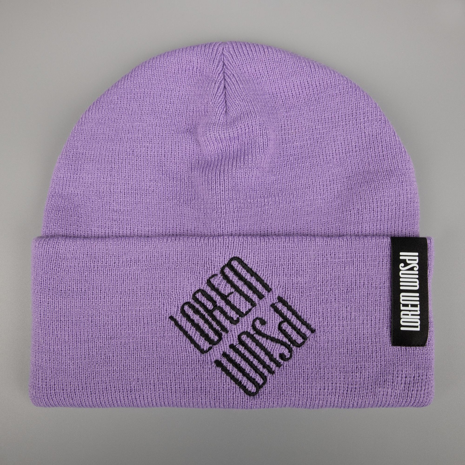 Шапка Urban Flow, фиолетовая с логотипом