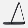 Подставка для смартфона с беспроводной зарядкой Kickstand, серая с логотипом