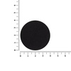 Наклейка тканевая Lunga Round, M, черная с логотипом