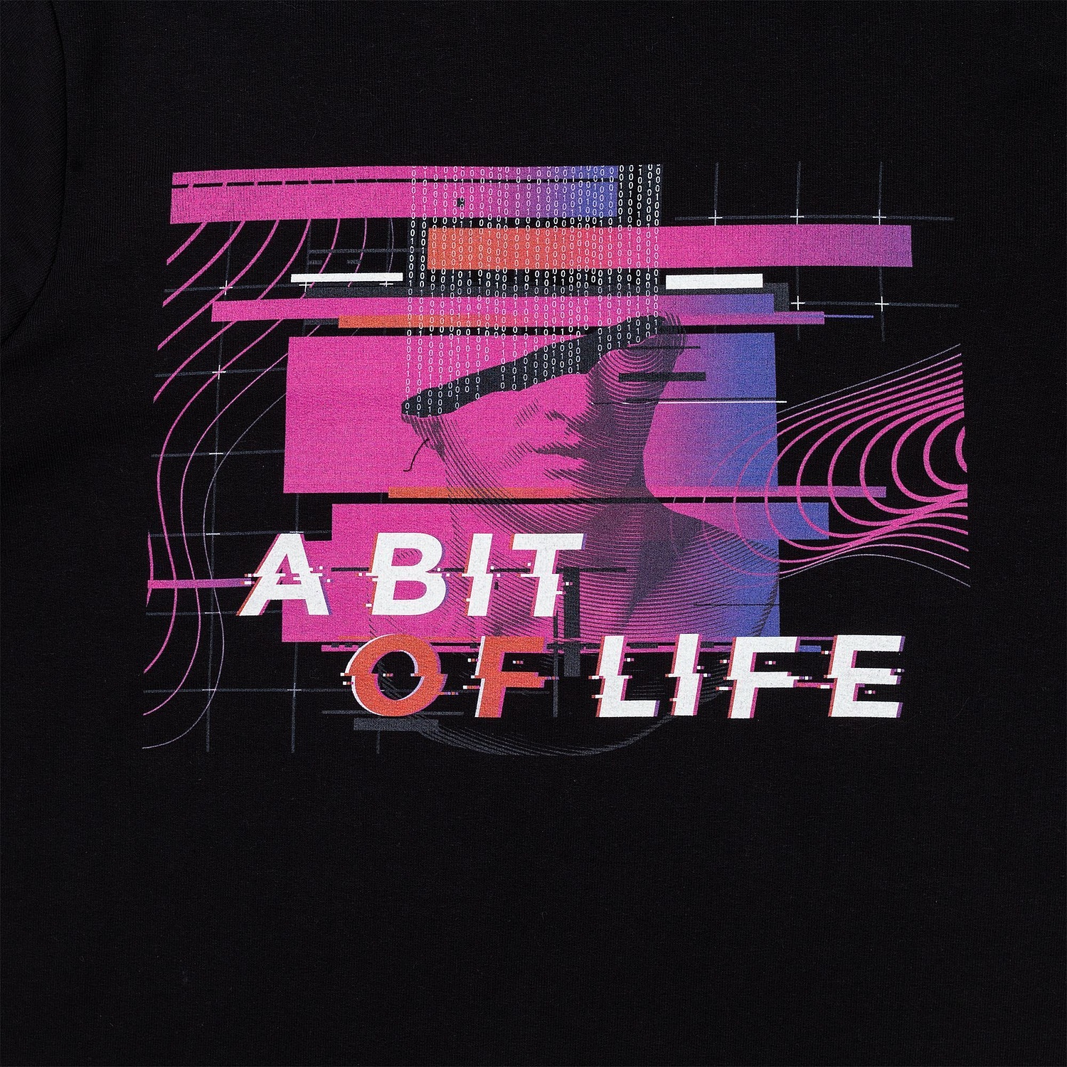 Свитшот унисекс Set In, черный с логотипом