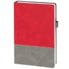 Ежедневник Horizon, недатированный, серый с красным с логотипом