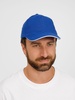 Бейсболка Buffalo, ярко-синяя с белым с логотипом