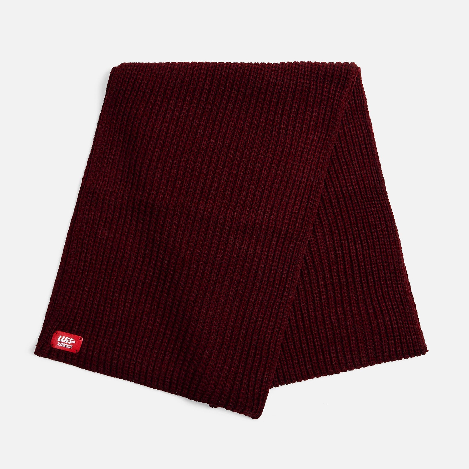Шарф Nordkyn, бордовый с логотипом