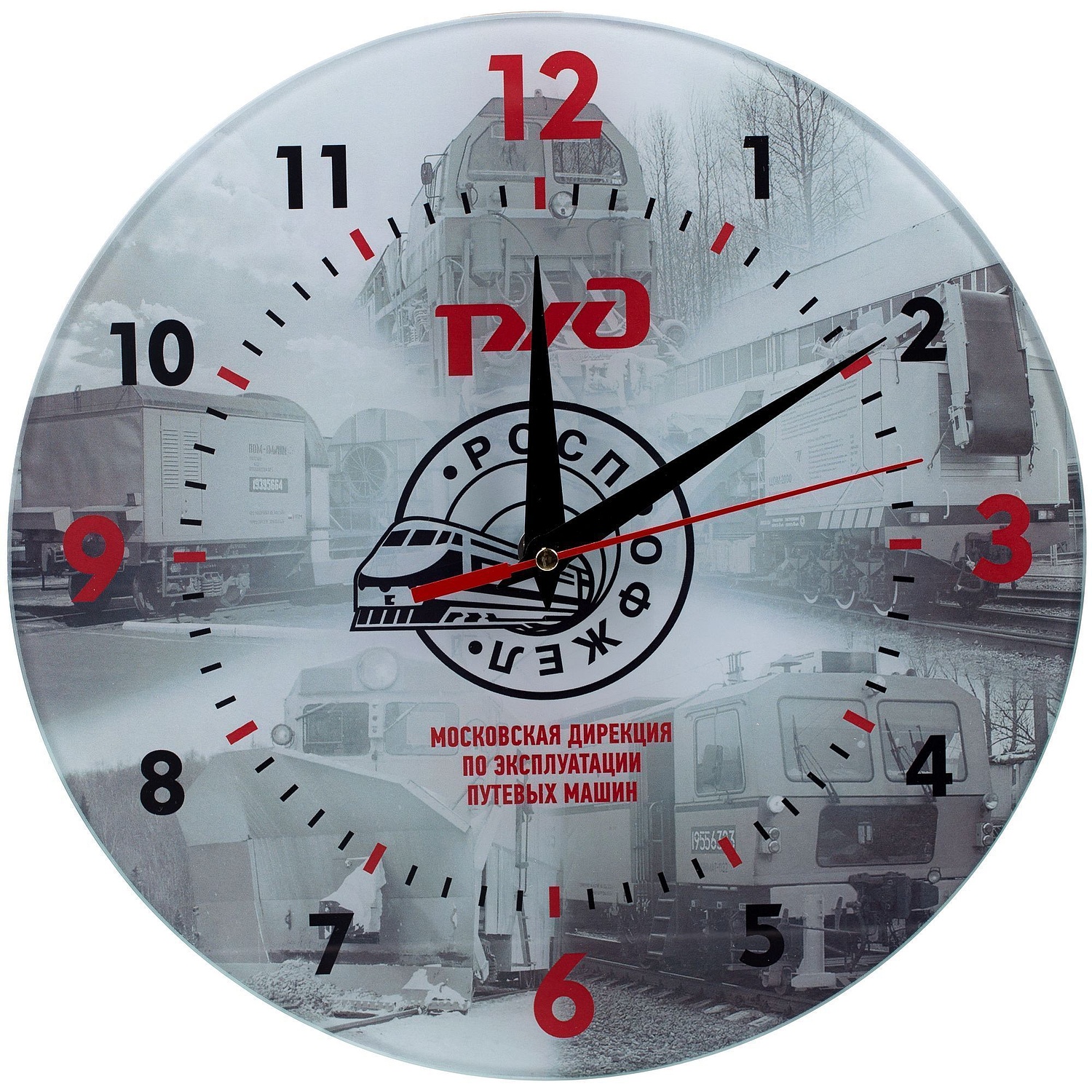 Часы стеклянные на заказ Time Wheel