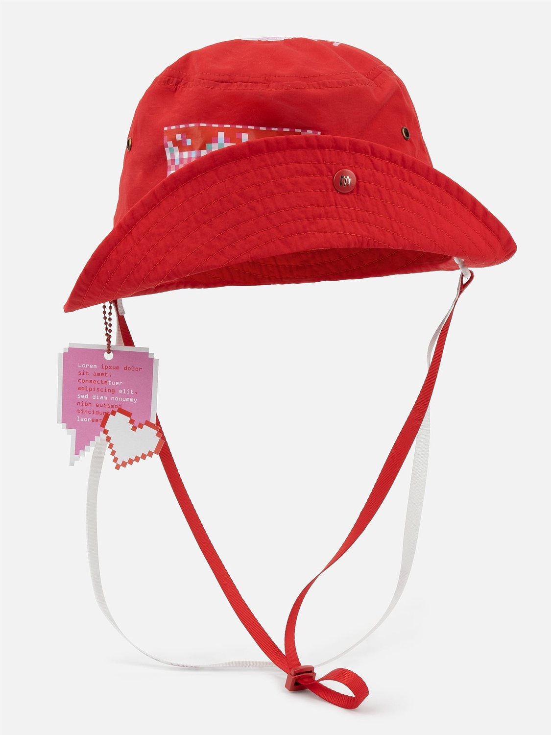 Фиксатор для шнура Latch, красный с логотипом