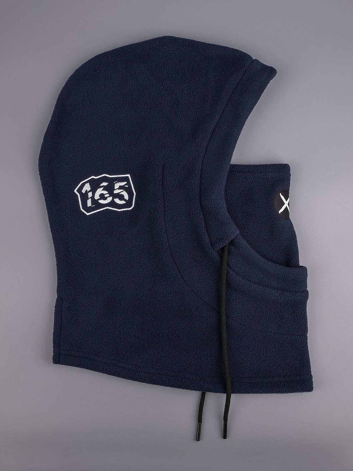 Балаклава-капюшон Nesse, темно-синяя с логотипом