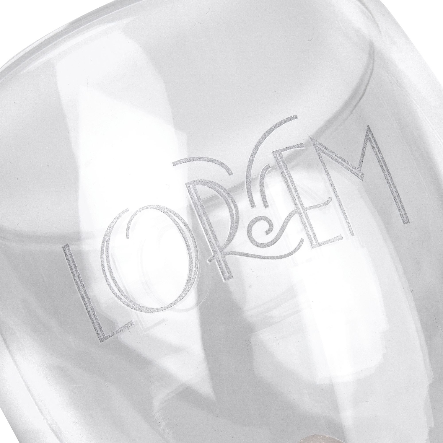 Стакан с двойными стенками Glass Bubble, бесцветный с логотипом