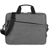 Сумка для ноутбука The First, серая с логотипом
