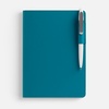 Ежедневник Tact, недатированный, бирюзовый с логотипом
