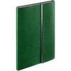 Ежедневник Petrus Flap, недатированный, зеленый с логотипом