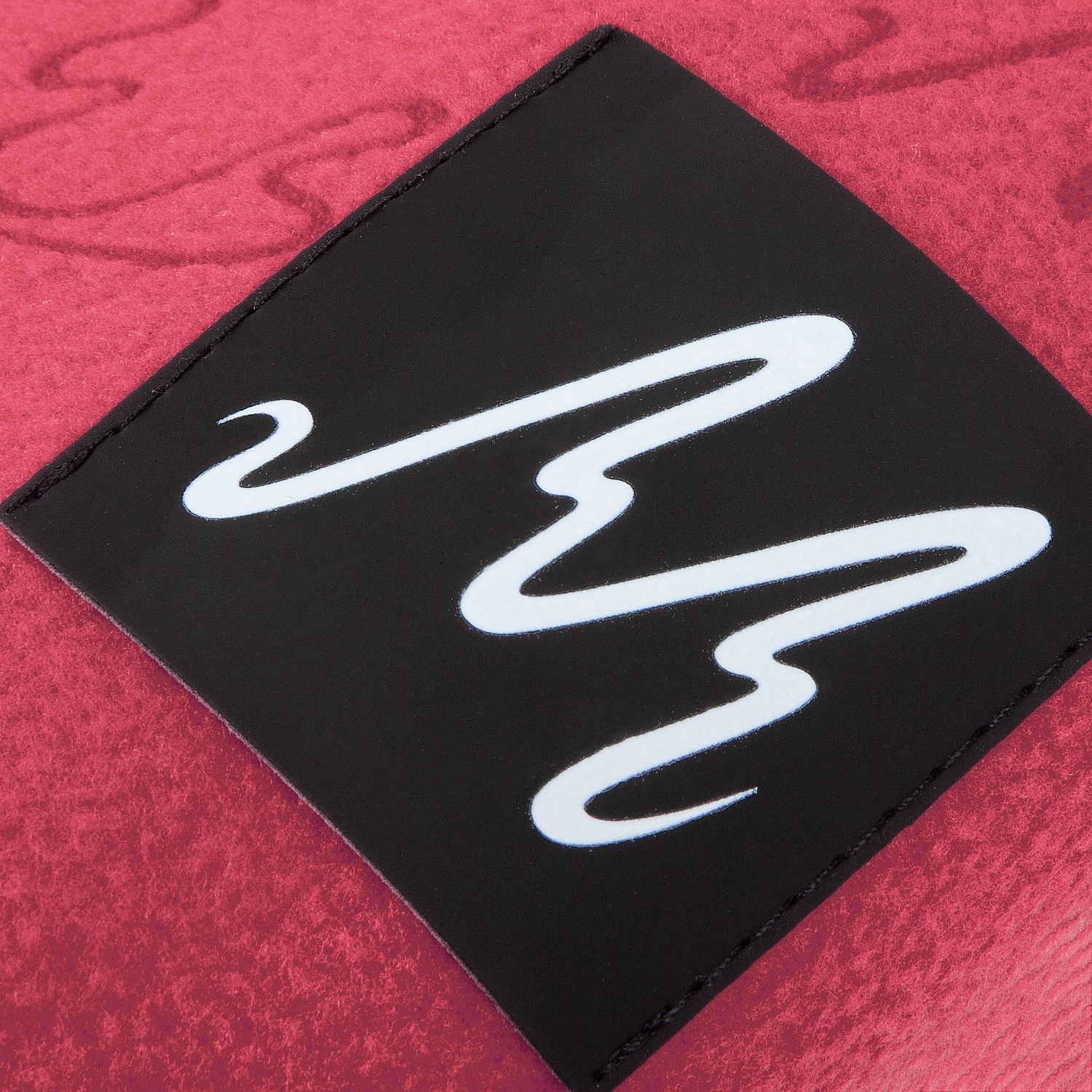 Флисовый плед Warm&Peace, розовый (коралловый) с логотипом