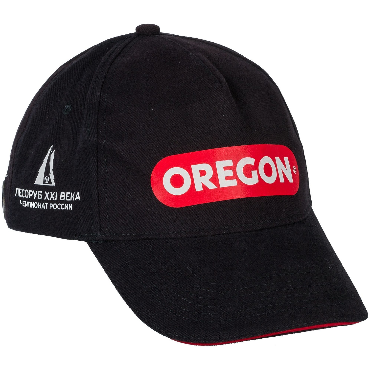Бейсболка Long Beach, черная с красным