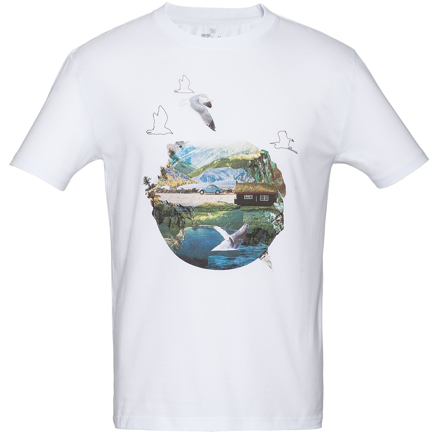 Футболка унисекс T-Bolka 160, белая