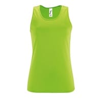 Майка женская Sporty TT Women, зеленый неон с логотипом