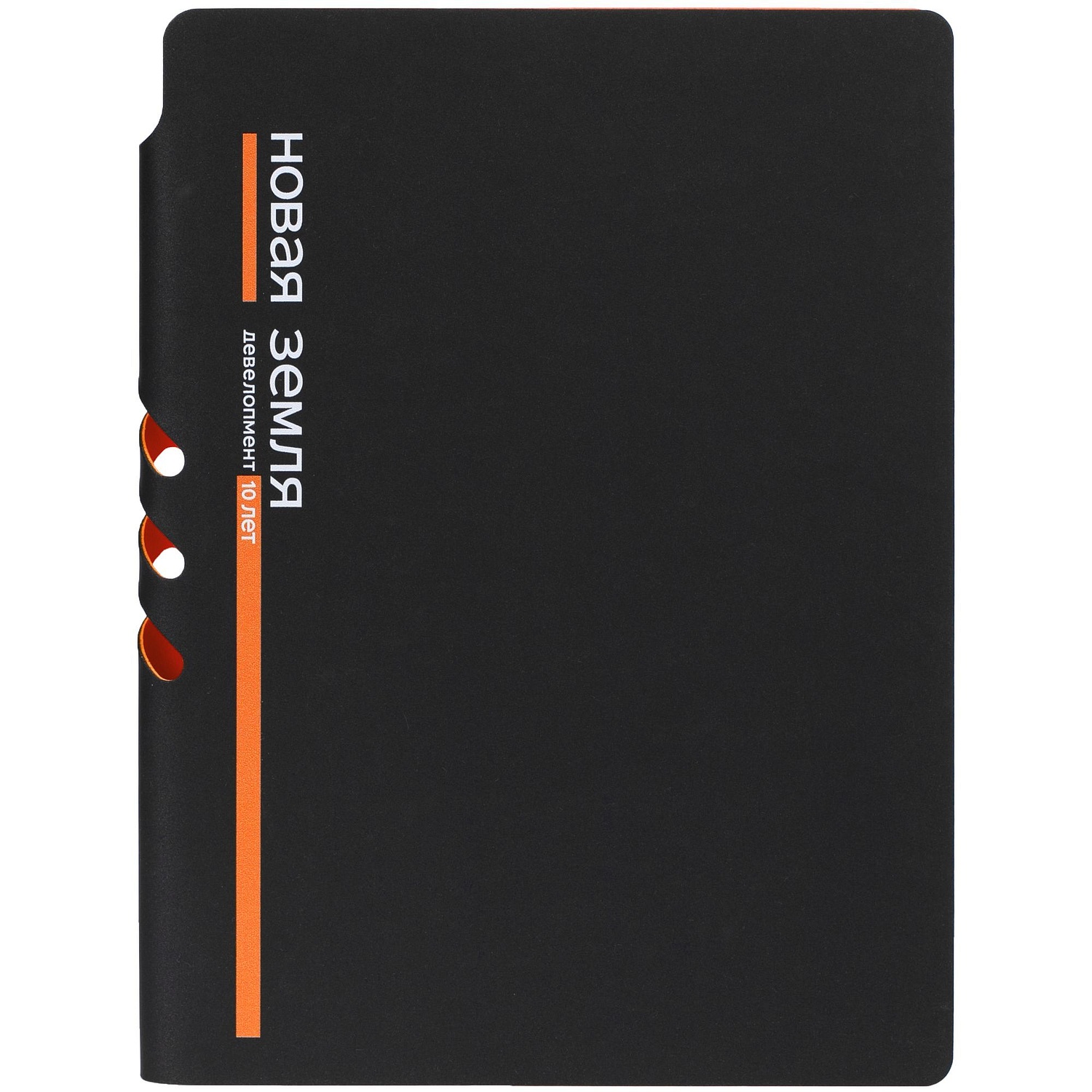 Ежедневник Flexpen Black, недатированный, черный с желтым с логотипом