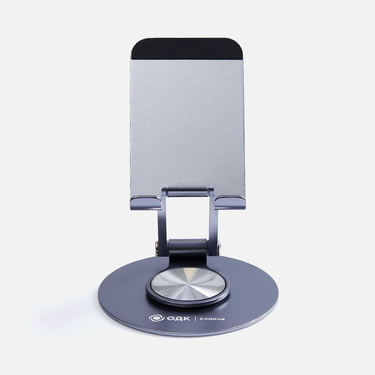 Подставка для смартфона Smartic, черный металлик с логотипом