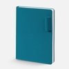 Ежедневник Tact, недатированный, бирюзовый с логотипом
