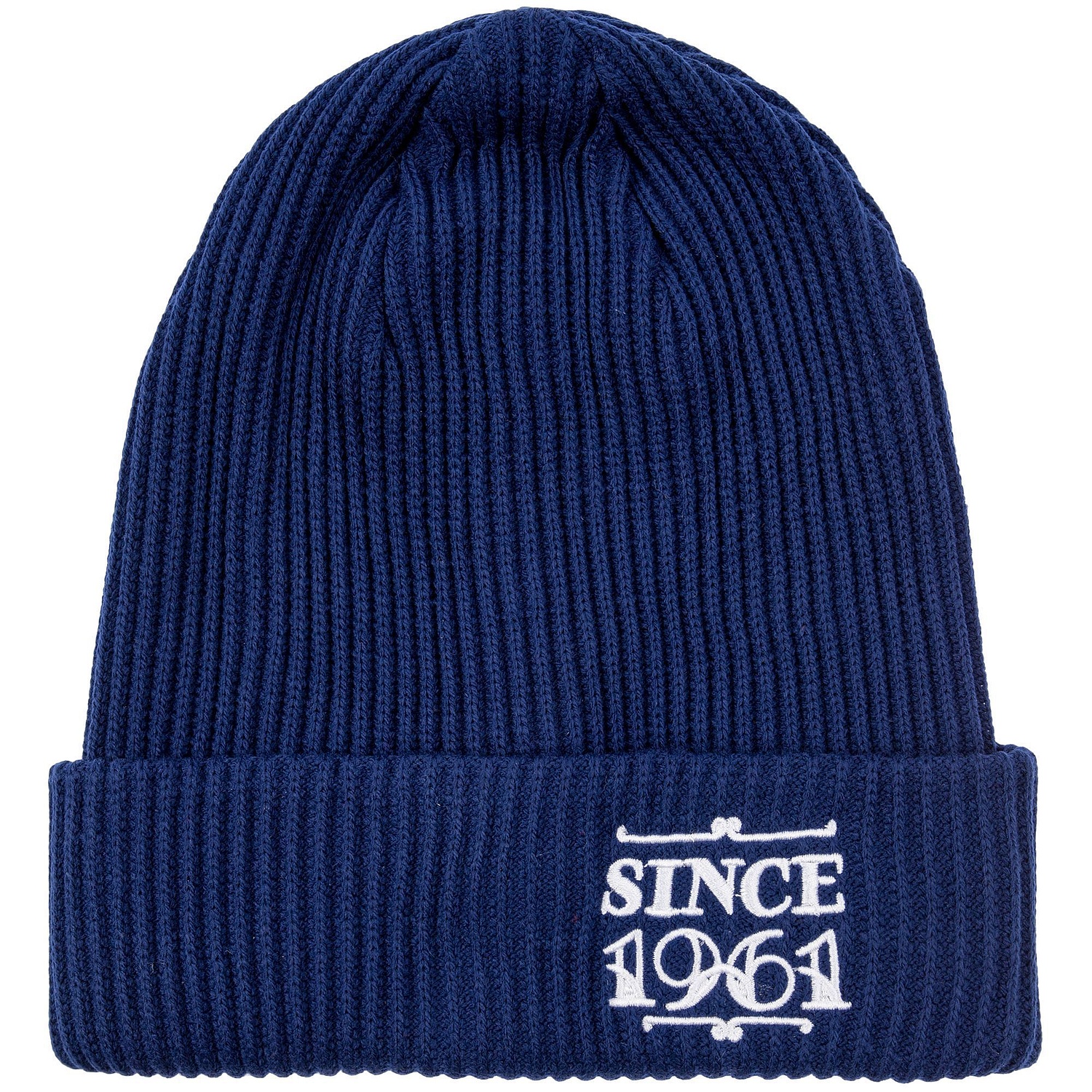 Шапка Franky, синяя (сапфир) с логотипом