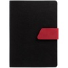 Ежедневник Boom, недатированный, черный с красным с логотипом